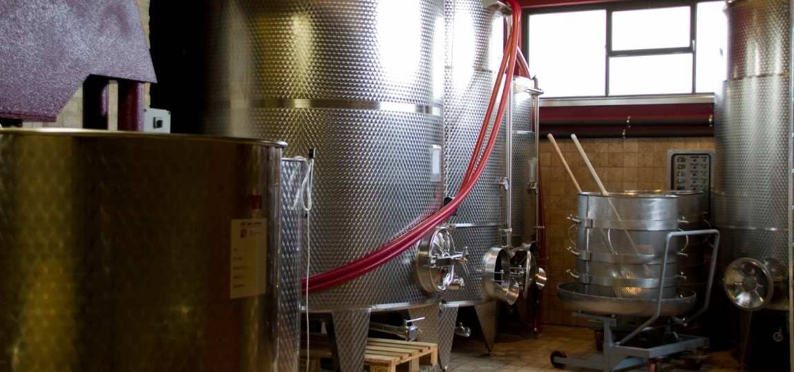 Crushing and Pressing wine making