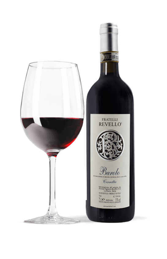 wine bottle and glass barolo red wine