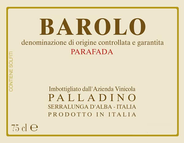 Palladino Barolo Parafada 2012